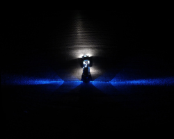 4 LED světlomety - Blue - Top
